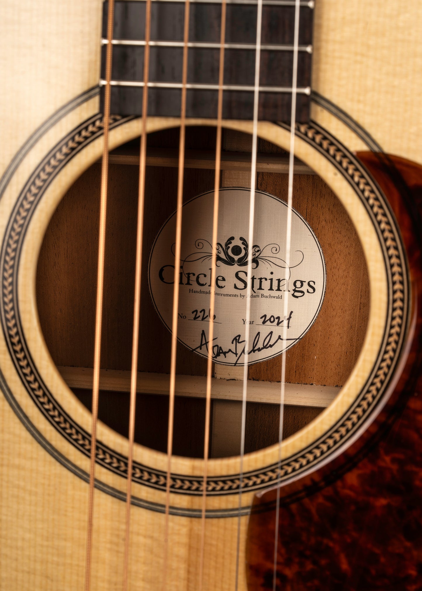 Circle Strings Dreadnought - Honduran mahogany and Adirondack Spruce