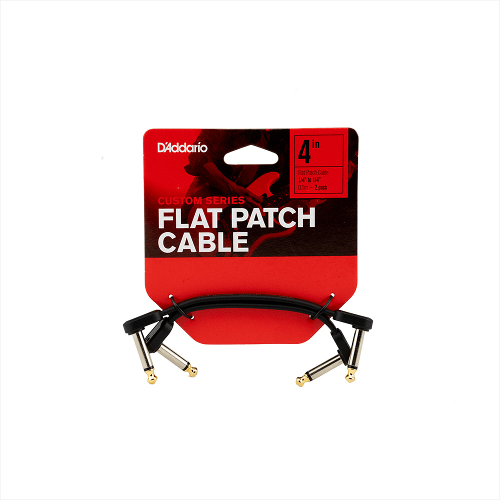 D'Addario Custom Series Flat Patch Cable 2-Pack