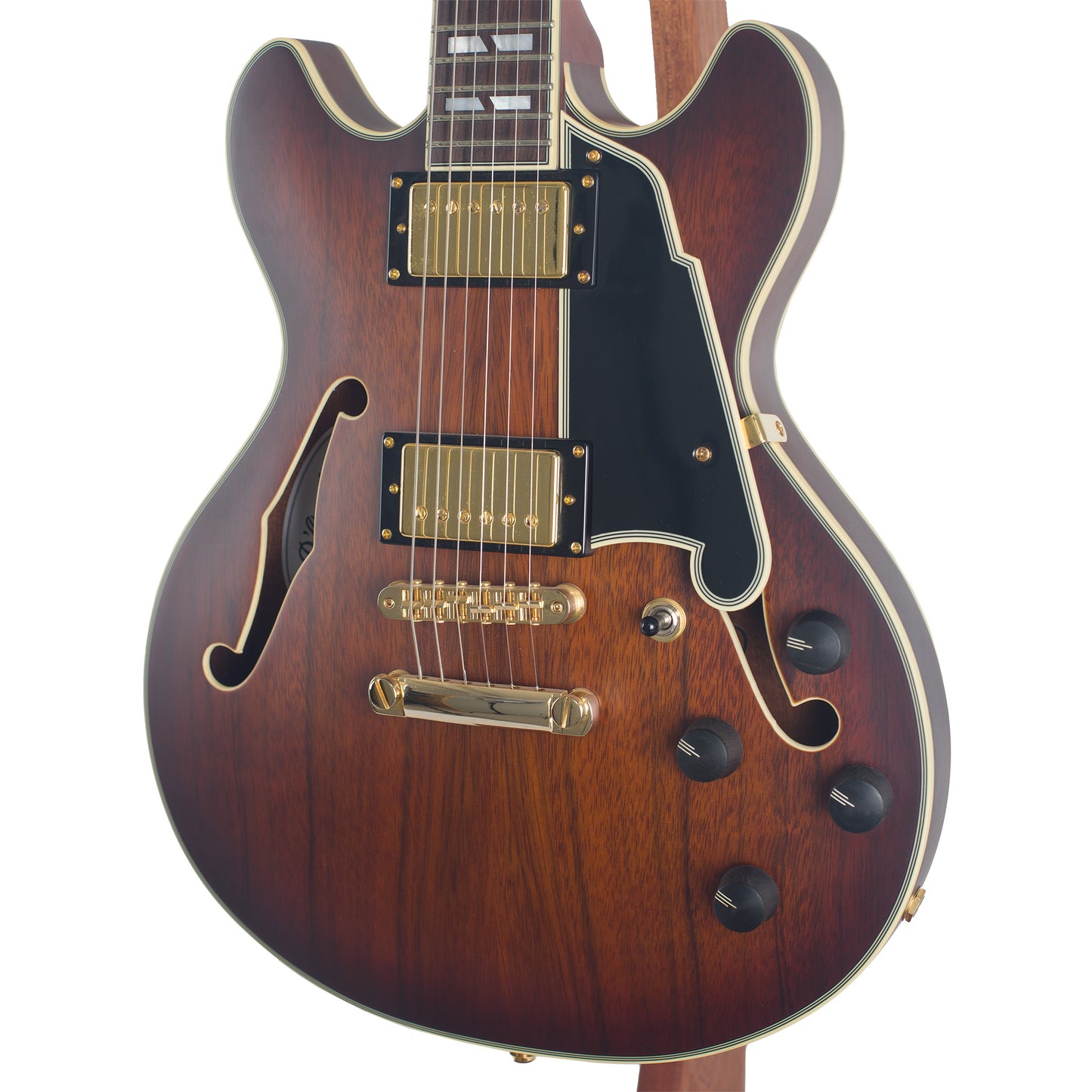 2022 D'Angelico Deluxe Mini DC Satin Brown Burst