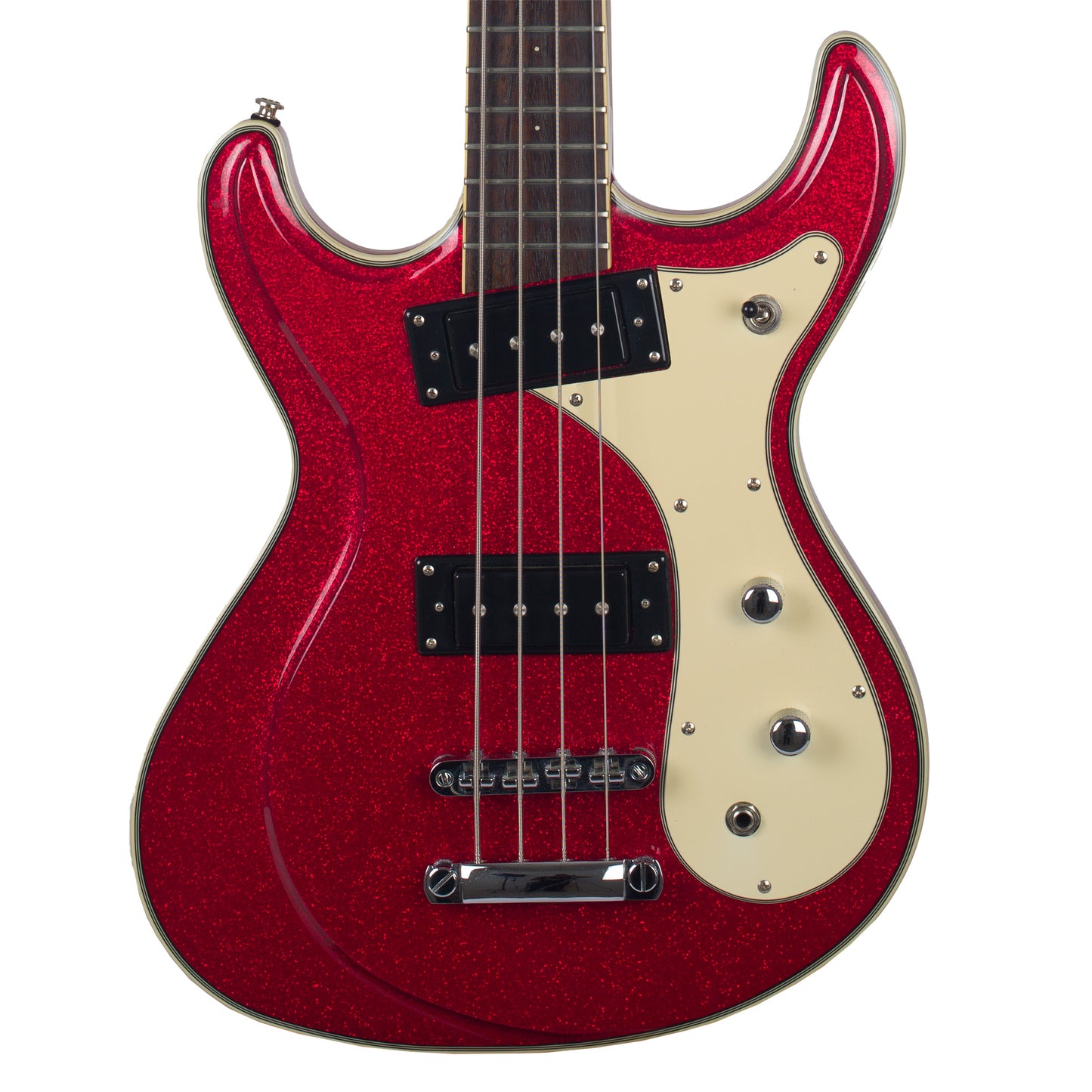 Eastwood UNIVOX Electric Bass - Cherry Sparkle