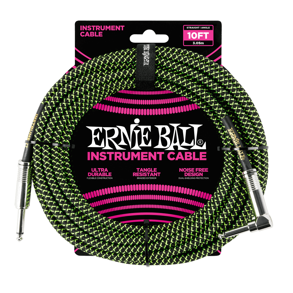 Ernie Ball 10' Braided Instrument Cable