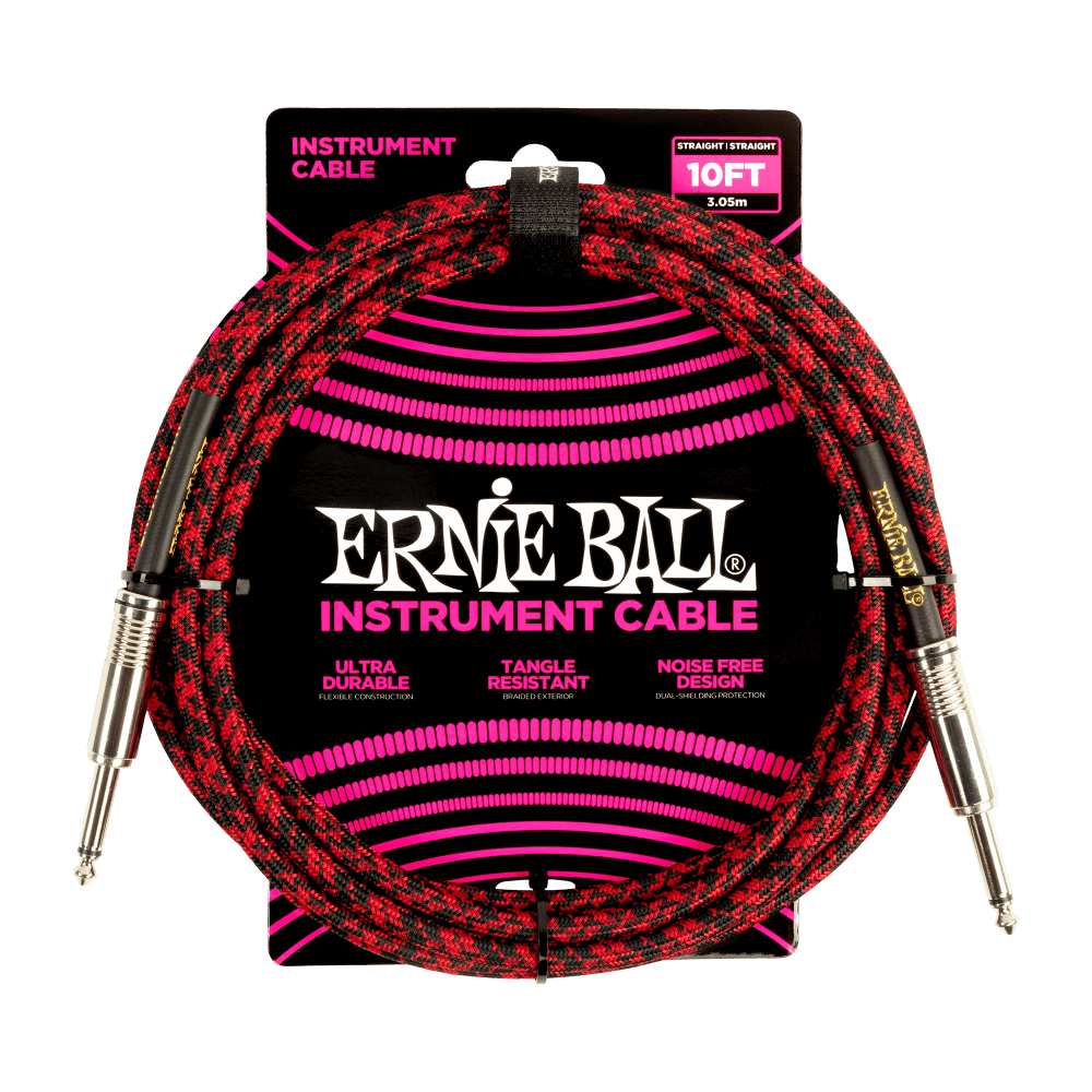 Ernie Ball 10' Braided Instrument Cable